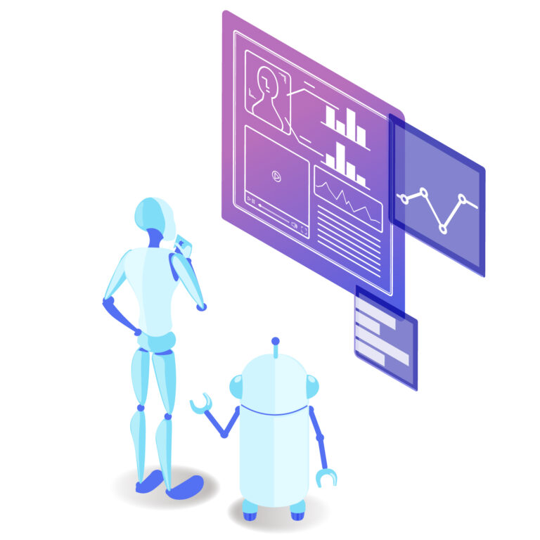 AIロボットのイラスト