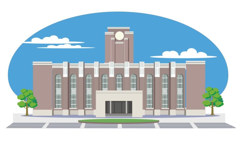 大学の建物のイラスト