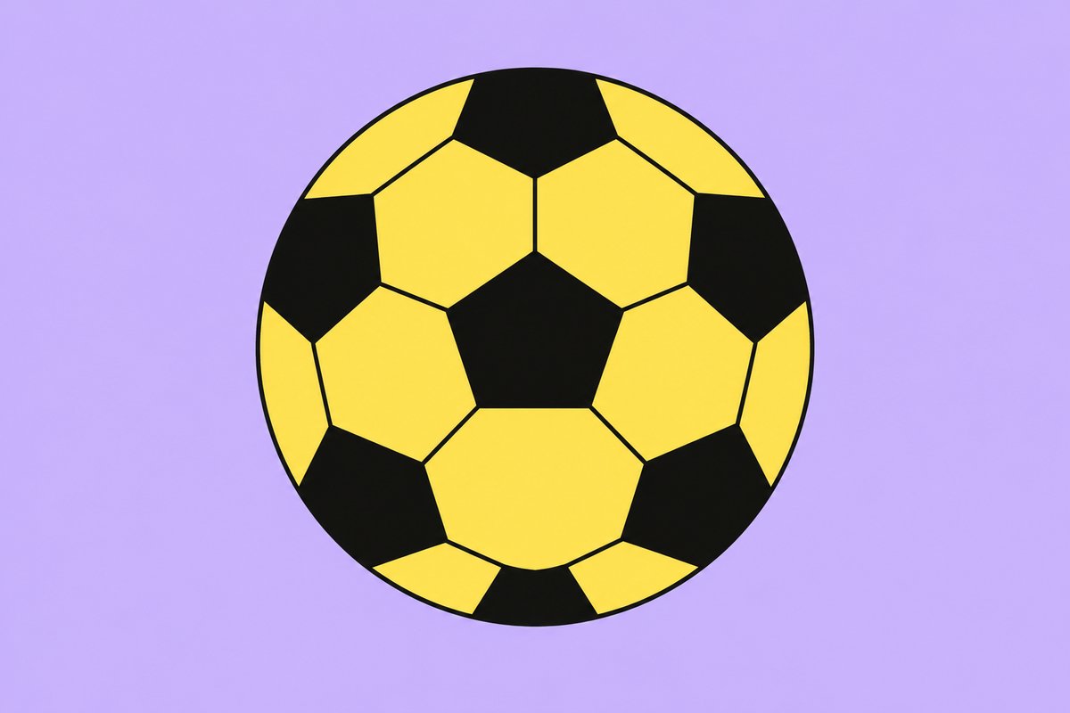 サッカーボールのイラスト。サッカー部の生徒が出てくる長文のイメージ