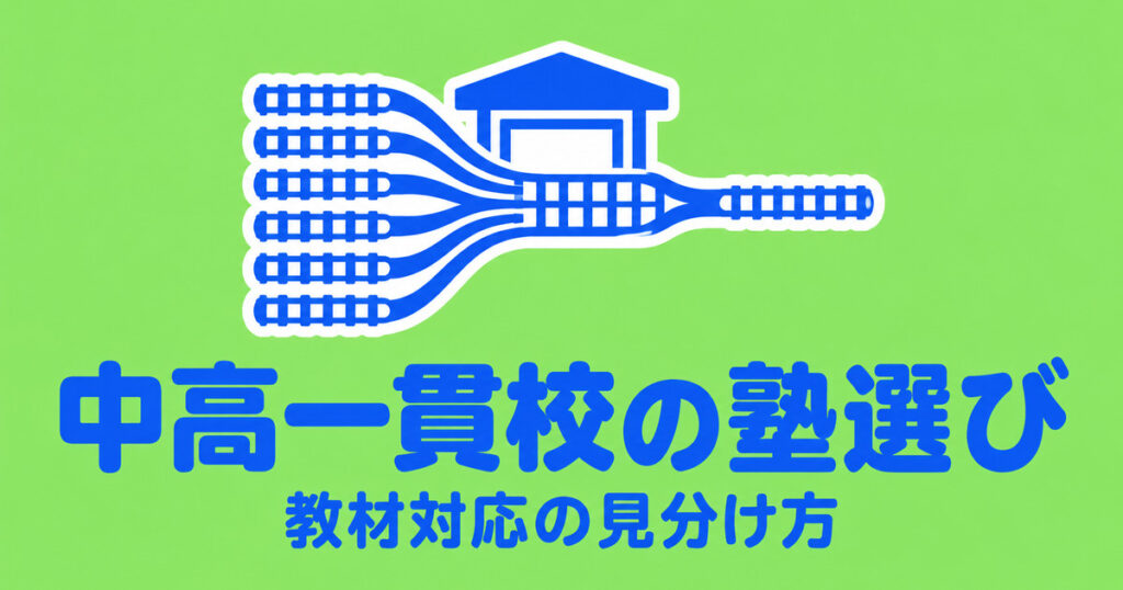 中高一貫校生の塾選び｜体系数学・NEW TREASURE対応の見分け方