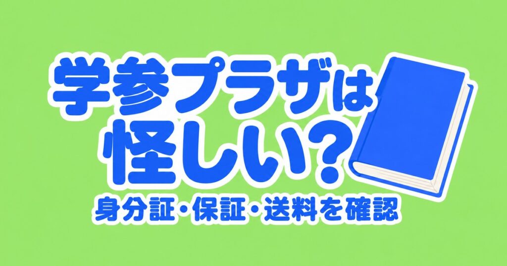 学参プラザは怪しい？身分証が要る理由と赤本500円保証・送料・返品を確認