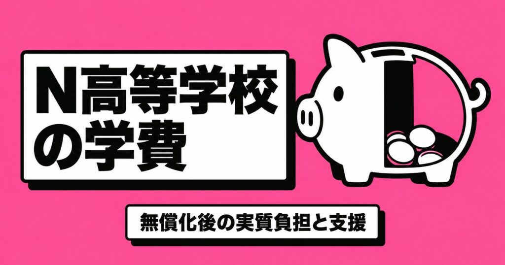 N高等学校の学費はいくら？無償化後の実質負担と支援制度