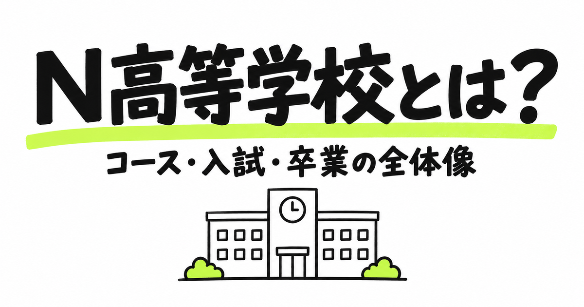 N高等学校とは?コース・学費・入試・卒業を公式情報でまとめて解説