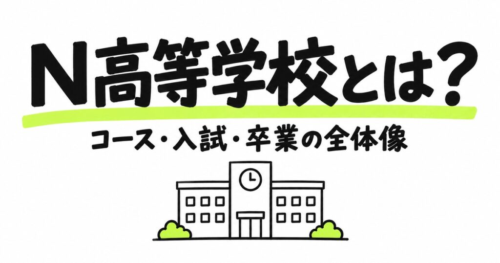 N高等学校とは？コース・学費・入試・卒業を公式情報でまとめて解説