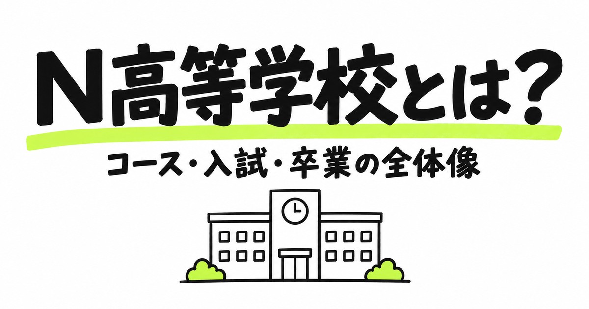 N高等学校とは？コース・学費・入試・卒業を公式情報でまとめて解説