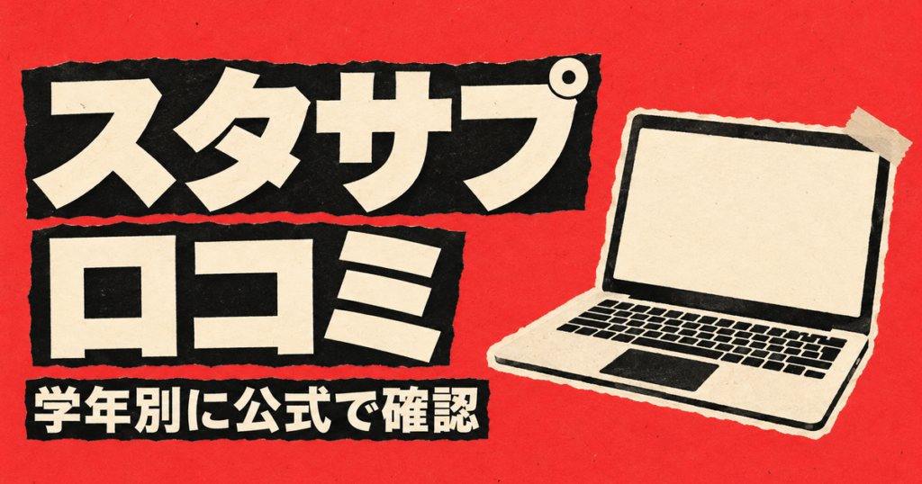 スタディサプリの口コミ・評判｜公式で確認した学年別の中身と料金