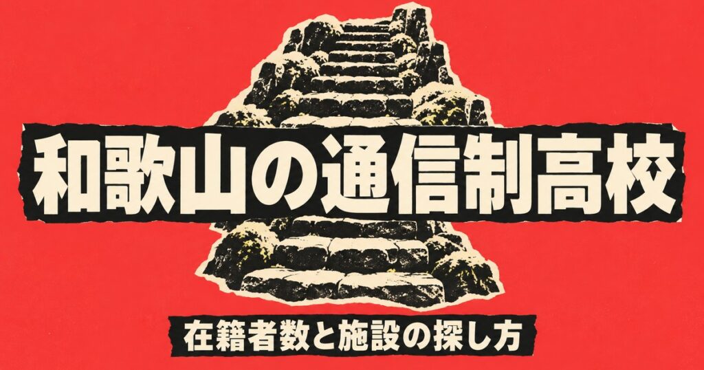 和歌山の通信制高校一覧｜本校8校の在籍者数と、通える施設の探し方